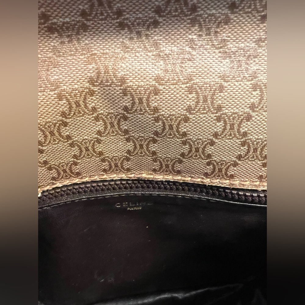 Celine Triomphe Macadam Mini Crossbody Bag - Picture 12 of 15
